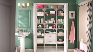 ClosetMaid DIY Linen Closet amp Bath Systems and Solutions [upl. by Japha]