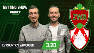 KV Courtrai vainqueur   Unibet Betting Show  Émission 26 [upl. by Enitsirhc706]