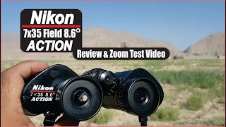 Nikon 7x35 Field 86 Action Binocular Review and Zoom Test Video [upl. by Gwenn]