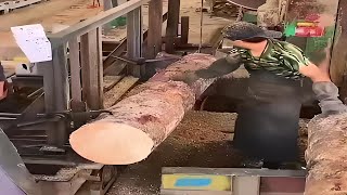 Crazy Sawmill Machine Hurdle Machine Amazing Raw Wood Sawmil Process [upl. by Nnylram]