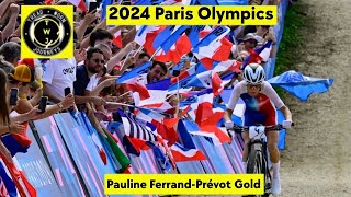 Pauline FerrandPrévot Gold  2024 Paris Olympics  Womens MTB XCO crosscountry [upl. by Murtagh]