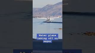 water plane taking off on water seaplane aircraft shortvideo [upl. by Kamaria]