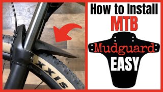 MTB Mudguard  How to install  Front Fender [upl. by Christiane889]