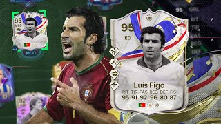 ¿REGALITO o BASURA FIGO 95 ICONO GREATS OF THE GAME REVIEW  EA FC 24 ULTIMATE TEAM [upl. by Enyar407]