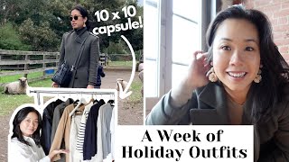 TRYING OUT THE CAPSULE CLOSET ON HOLIDAY  10 x 10 Challenge in Melbourne  A Week in Outfits [upl. by Starks]