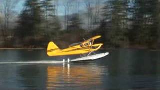 Stinson 108 Flight on Floats [upl. by Ollecram682]