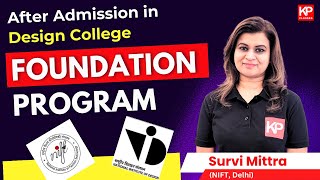 Foundation Program in Design Colleges after Admission  BDes  MDes  NID  NIFT [upl. by Noelani]