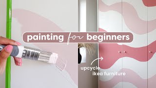 Easy Way to Paint a Wardrobe  IKEA Furniture Transformation for Beginners [upl. by Amathiste23]