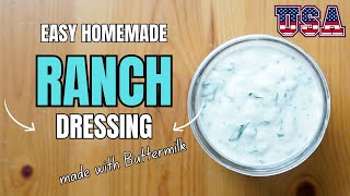 Easy Homemade Ranch Dressing [upl. by Thornburg]