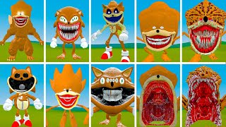 EVOLUTION OF ALL NEW BROWN SONIC SMILING CRITTERS POPPY PLAYTIME CHAPTER 3 In Garrys Mod [upl. by Agosto854]