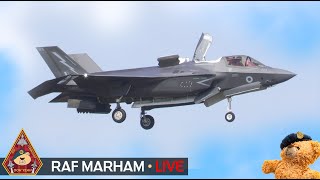 LIVE ROYAL NAVY amp RAF 5TH GEN STEALTH F35 ACTION • 809 NAS 617 amp 207 SQN RAF MARHAM 130624 [upl. by Margarita309]