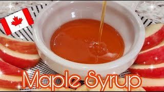 Easy Homemade Maple SyrupPancake SyrupGolden Syrup3 ingredients Syrup Recipe By I Cook You Eat [upl. by Ahsaetal]