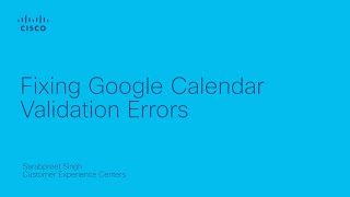 Fixing Google Calendar Validation Errors [upl. by Ardnaskela]