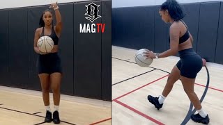 Bernice Burgos Left Hand Might Be Better Than NBA Star Jaylen Browns 🏀 [upl. by Kotick]