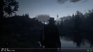 Red Dead Redemption 2 Ambient Gameplay Hunting Around Cattail Pond [upl. by Ilocin]