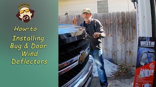 Installing Bug amp Wind Deflectors  2011 Chevy Silverado [upl. by Erbma]