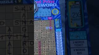 WINNER INSTANT PRIZE Crossword scratchers [upl. by Higinbotham581]