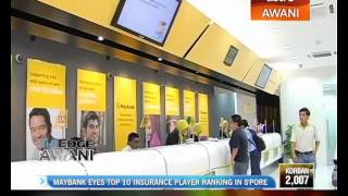 Maybank eyes top 10 insurance player ranking in Singapore [upl. by Segal]