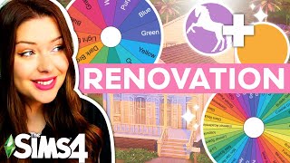 Renovating a WEIRD House with a Random Colour AND Aesthetic in The Sims 4 [upl. by Ahsinrat796]