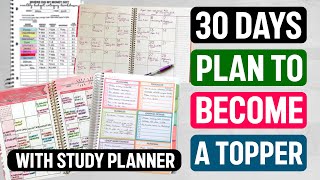 30 DAY PLAN TO STUDY FOR EXAMS RIGHT way to study for exams [upl. by Aisatana]