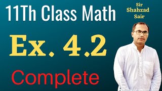 Exercise 42 Chapter 4  FSC Part 1 Mathematics  FSC Math Lectures [upl. by Annahpos]