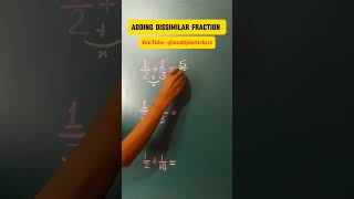 Adding Dissimilar Fraction maths multiply fraction mathstricks multipletricks [upl. by Harbison]