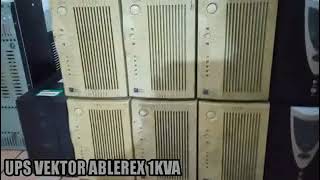 UPS online VEKTOR Ablerex 1kva 700w MODIF aki eksternal [upl. by Odyssey]