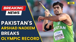 Paris Olympics 2024 Pakistan’s Arshad Nadeem Breaks Olympic Record amp Neeraj Chopras Olympic Record [upl. by Garate22]