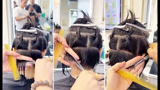 Creative Short Layered Bob Cuts amp Textured Short Pixie Womens Haircut Tutorial [upl. by Llenor]