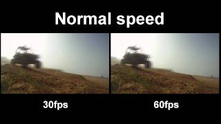 GoPro HD Hero 30fps vs 60fps [upl. by Bohner231]