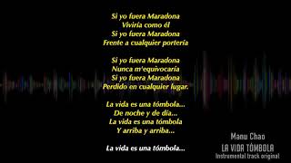 Manu Chao quotLa Vida Tombolaquot  karaoke instrumental track audio original DEMO [upl. by Egap]