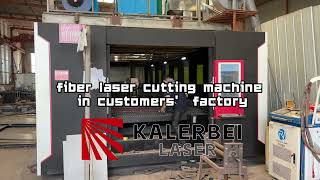 6025HB 12KW fiber laser cutting machine working in customers factory [upl. by Airamasor]