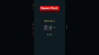 Hard Square Root Equation Solution for 10th Grade [upl. by Beverlie]