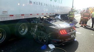 Top 10  MUSTANG Crash In The World [upl. by Cassondra]