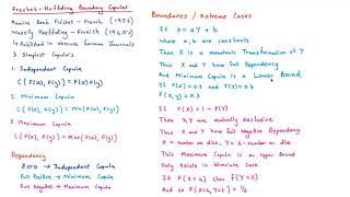 Frechet Hoffding Boundary Copulas [upl. by Alyekahs]