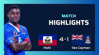 Haïti U20 vs Îles Caïmans U20 Resuméseliminatwa koup dimond Championnat CONCACAF Qualification 2024 [upl. by Dorca]