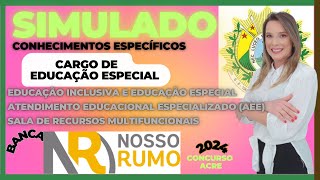 EDUCAÇÃO ESPECIAL QUESTÕES COMENTADAS CONCURSO SEEACRE 2024 SALA RECURSO MULTIFUNCIONAL AEE [upl. by Adley891]