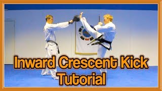 Taekwondo Inward Crescent Kick Tutorial  GNT How to [upl. by Furgeson229]