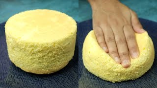 3 Ingredient Sponge Cake  No Baking Powder No Baking Soda Needed Italian Sponge Cake Recipe [upl. by Elora]