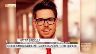 TG BASSANO 07082017  BUFERA IN MAGGIORANZA MATTIA BINDELLA SI DIMETTE DAL CONSIGLIO [upl. by Latihs]