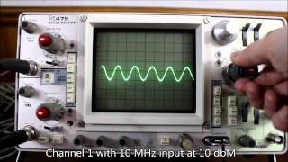 Tektronix 475 200 MHz 2 Channel Oscilloscope O Scope [upl. by Eta]