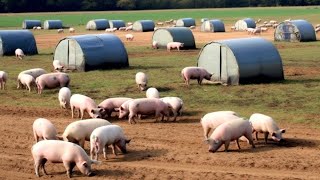 How Free Range Farms In America Raise Millions Of Pigs  Farming Documentary [upl. by Zealand]