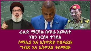 ፊልድ ማርሻሉ በጥፊ አጮሉትሃሰን ነርሰላ ተገደለሶማሊያ እና ኢትዮጵያ ተሰዳደቡ ግብጽ እና ኢትዮጰያ ተስማሙ [upl. by Driscoll]