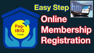 HOW TO APPLY PagIBIG NUMBER ONLINE REGISTRATION IN EASY STEP [upl. by Collen]