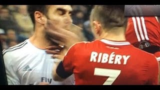 Frank Ribery Slaps Dani Carvajal SlowMotion [upl. by Yenatirb]