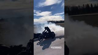 Harley Davidson nightster harley harleydavidson burnout drift [upl. by Edea]