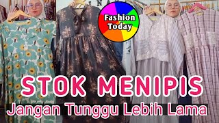 Gamis midi Dress pakaian wanita kekinian Gaya tetap Keren modestfashion [upl. by Ynaffital729]