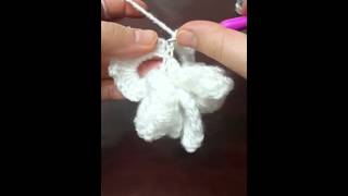 Crocodile stitch crochet flower part 2 [upl. by Nylimaj]