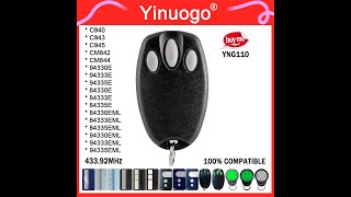 Yinuogo  YNG110  How to program Liftmaster 94335E 94330E 84335E 1A5478 1A56397 remote control [upl. by Eisej]