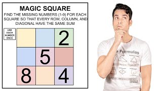 Can you solve this 3 x 3 MAGIC SQUARE [upl. by Jacobs163]